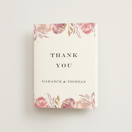 Folded Wedding Thank You Cards