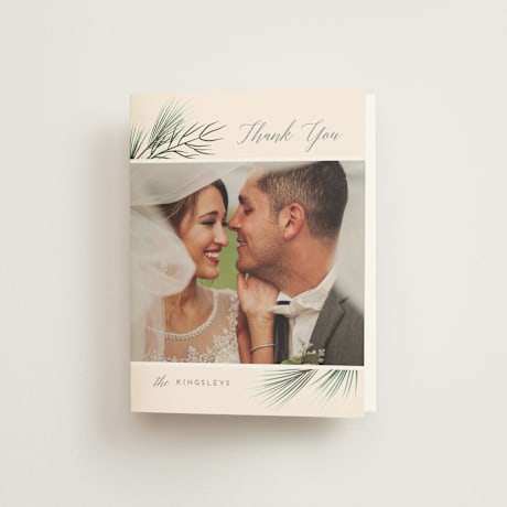 Folded Wedding Thank You Cards