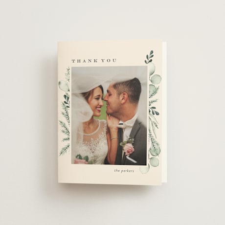 Folded Wedding Thank You Cards