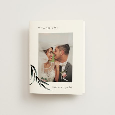 Folded Wedding Thank You Cards