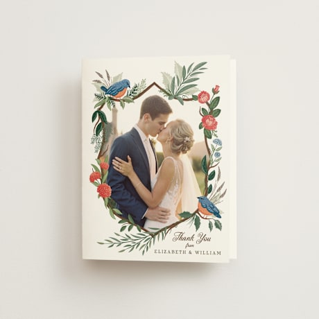 Folded Wedding Thank You Cards