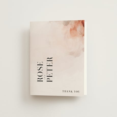 Folded Wedding Thank You Cards