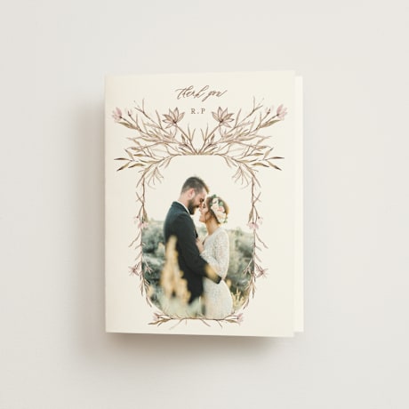 Folded Wedding Thank You Cards