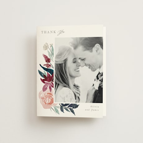 Folded Wedding Thank You Cards