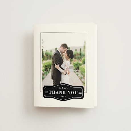 Folded Wedding Thank You Cards