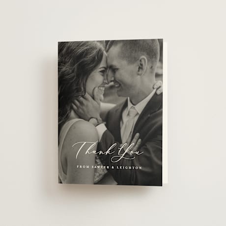 Folded Wedding Thank You Cards