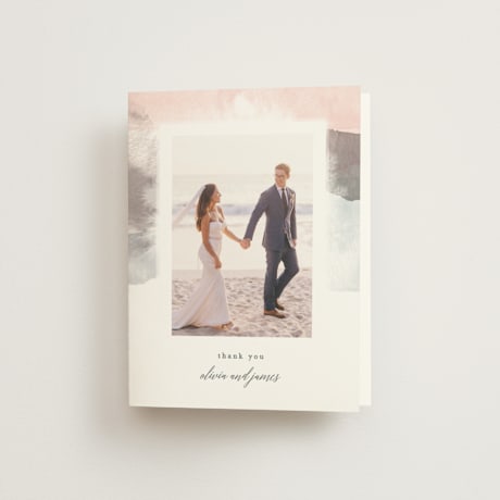 Folded Wedding Thank You Cards