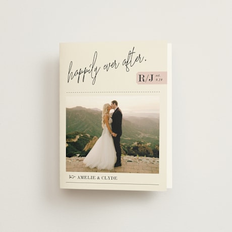Folded Wedding Thank You Cards