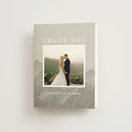 Folded Wedding Thank You Cards