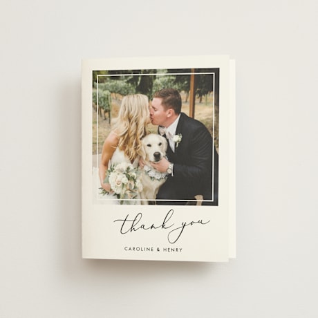 Folded Wedding Thank You Cards