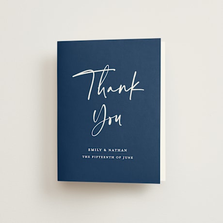 Folded Wedding Thank You Cards
