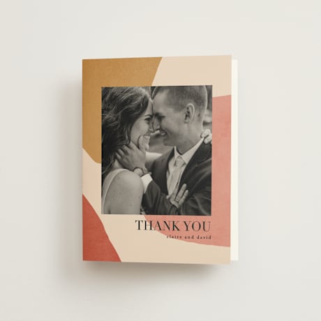 Folded Wedding Thank You Cards