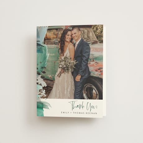 Folded Wedding Thank You Cards