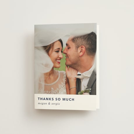 Folded Wedding Thank You Cards