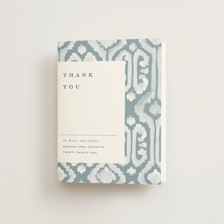Folded Wedding Thank You Cards
