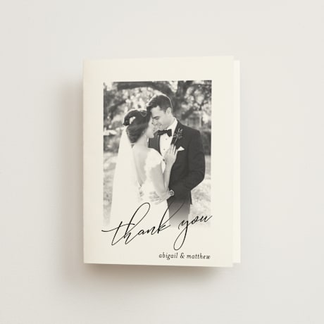 Folded Wedding Thank You Cards