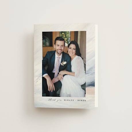 Folded Wedding Thank You Cards