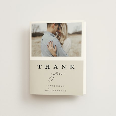 Folded Wedding Thank You Cards