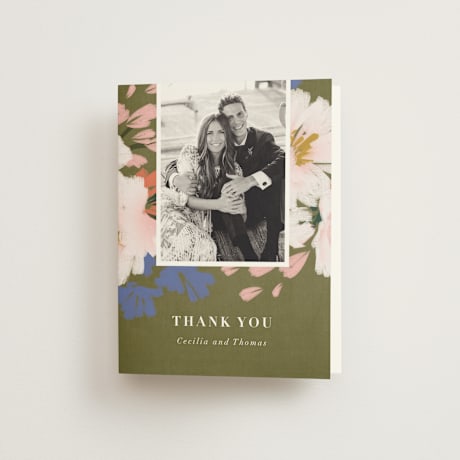 Folded Wedding Thank You Cards