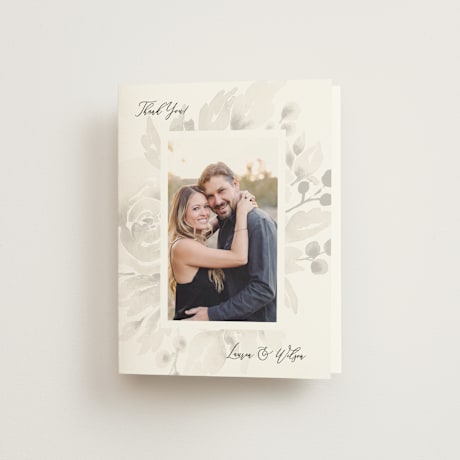 Folded Wedding Thank You Cards