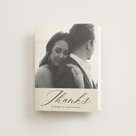 Folded Wedding Thank You Cards