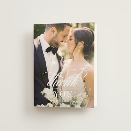 Folded Wedding Thank You Cards