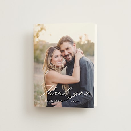 Folded Wedding Thank You Cards
