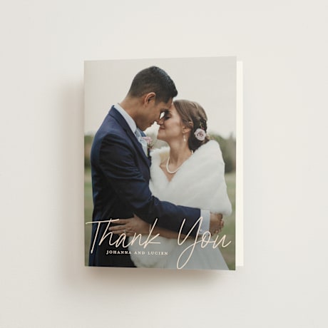 Folded Wedding Thank You Cards