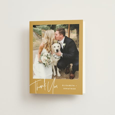 Folded Wedding Thank You Cards