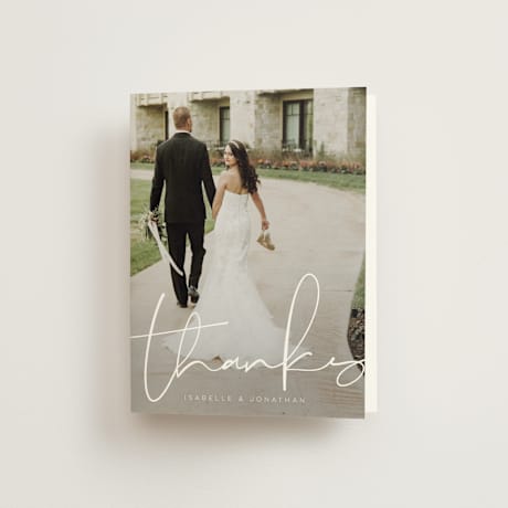 Folded Wedding Thank You Cards