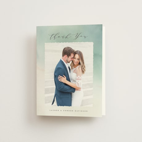 Folded Wedding Thank You Cards