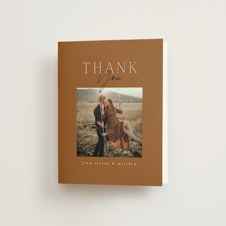 Folded Wedding Thank You Cards