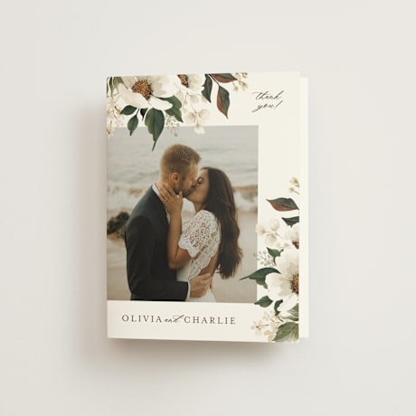 Folded Wedding Thank You Cards