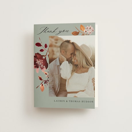 Folded Wedding Thank You Cards