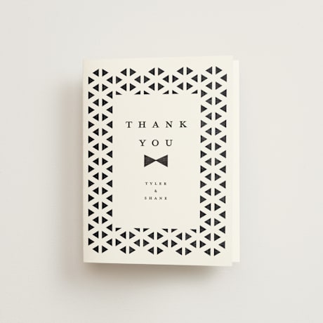 Folded Wedding Thank You Cards