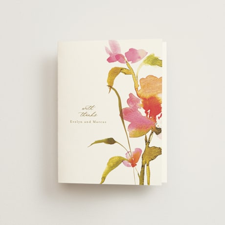 Folded Wedding Thank You Cards