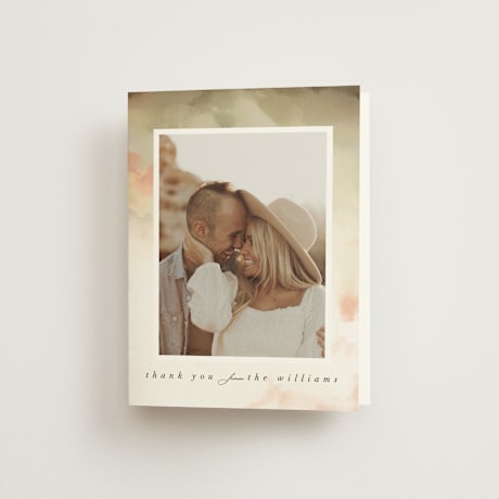 Folded Wedding Thank You Cards