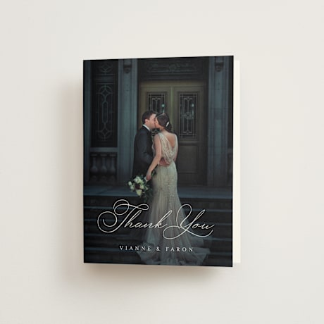 Folded Wedding Thank You Cards
