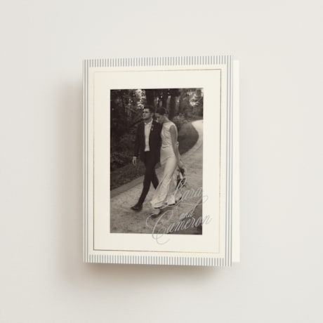 Foil-Pressed Folded Wedding Thank You Cards