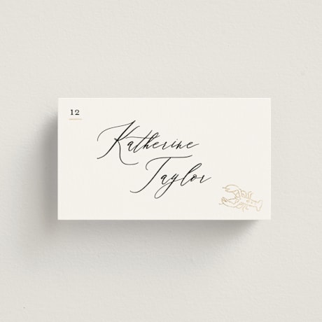 Foil-Pressed Place Cards - Fish