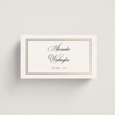 Foil-Pressed Place Cards