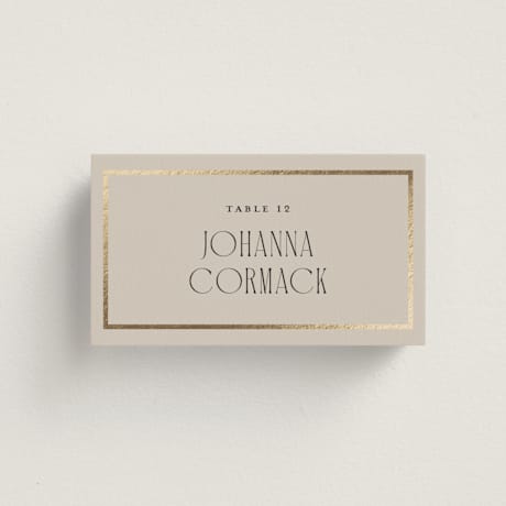 Foil-Pressed Place Cards