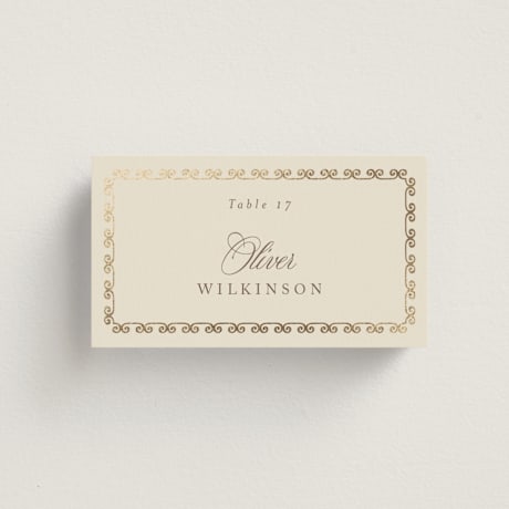 Foil-Pressed Place Cards