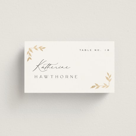 Foil-Pressed Place Cards
