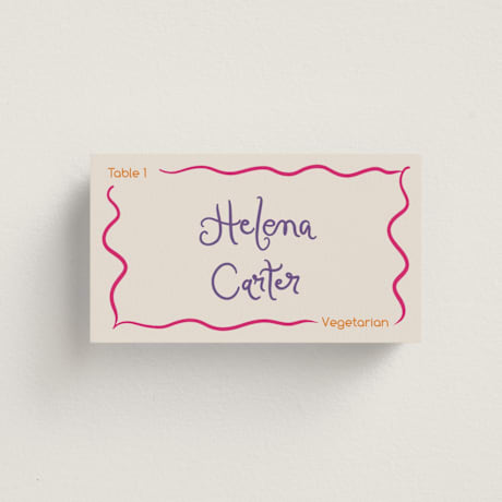 Place Cards - Vegetarian