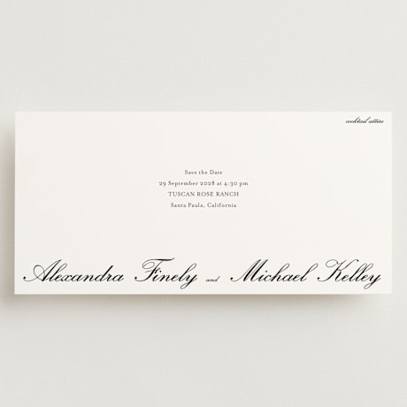 Tall Save the Date Cards