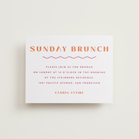 Letterpress Bar and Bat Mitzvah Direction Cards