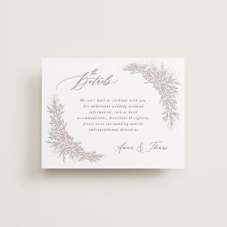 Letterpress Direction Cards