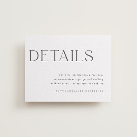Letterpress Direction Cards