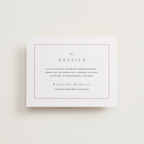 Letterpress Direction Cards